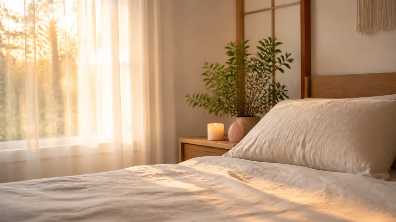 Ambiance paisible propice au repos et à la pratique du Reiki