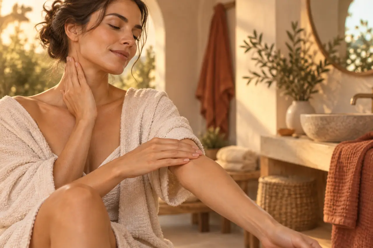 Auto-massage lymphatique : la douceur guide le geste, la pression forte le compromet