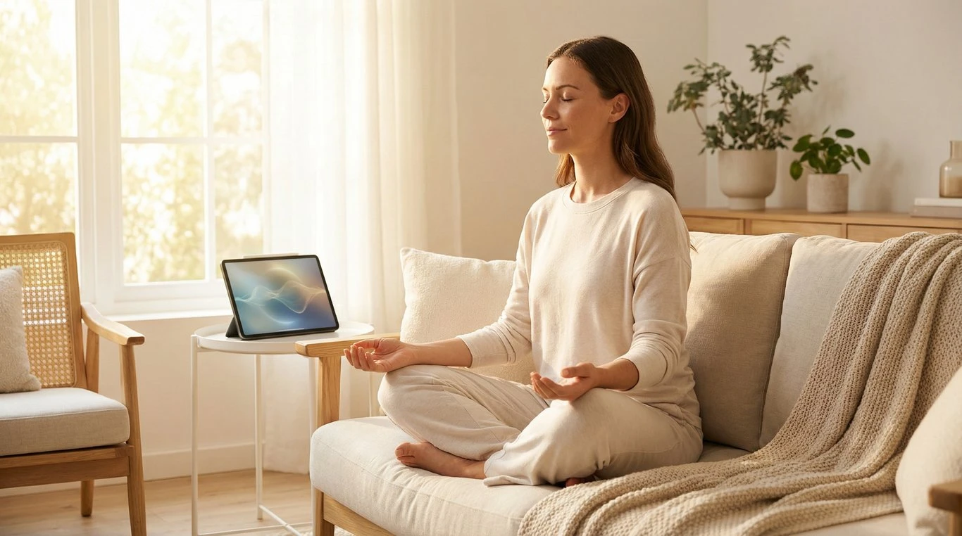 Bougies et ambiance zen pour méditation à distance